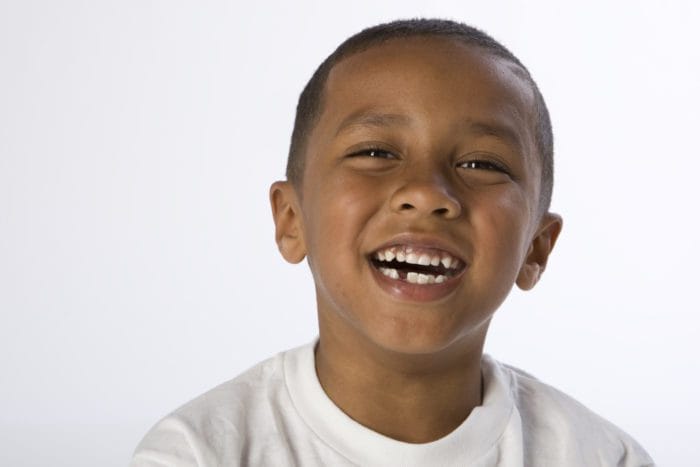 boy smiling and laughing