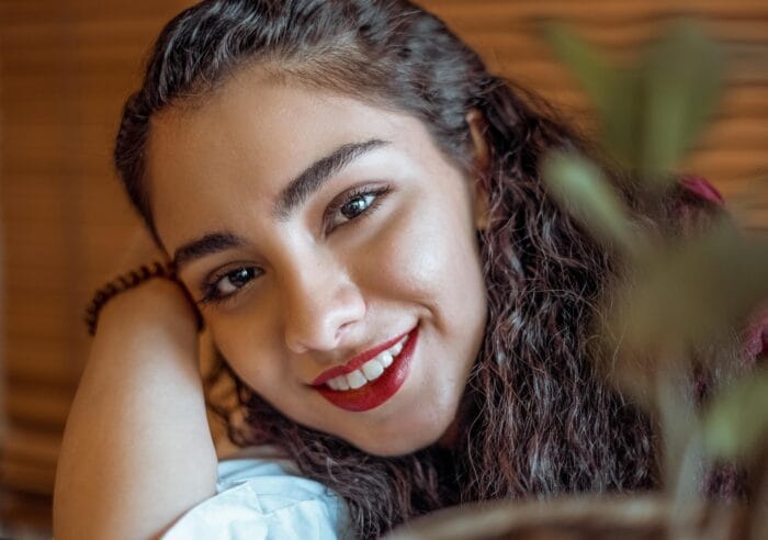 smiling woman