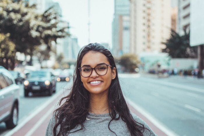 smiling woman