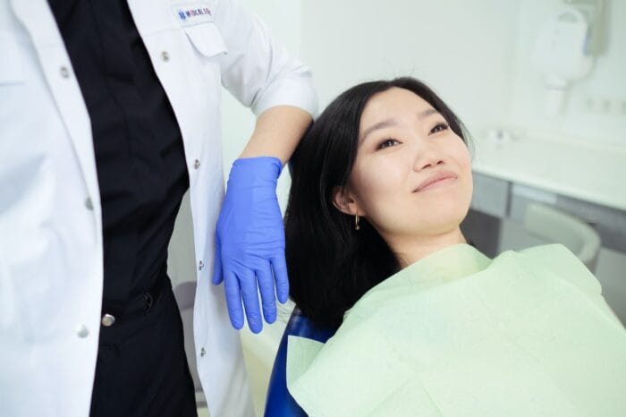 woman at dentist